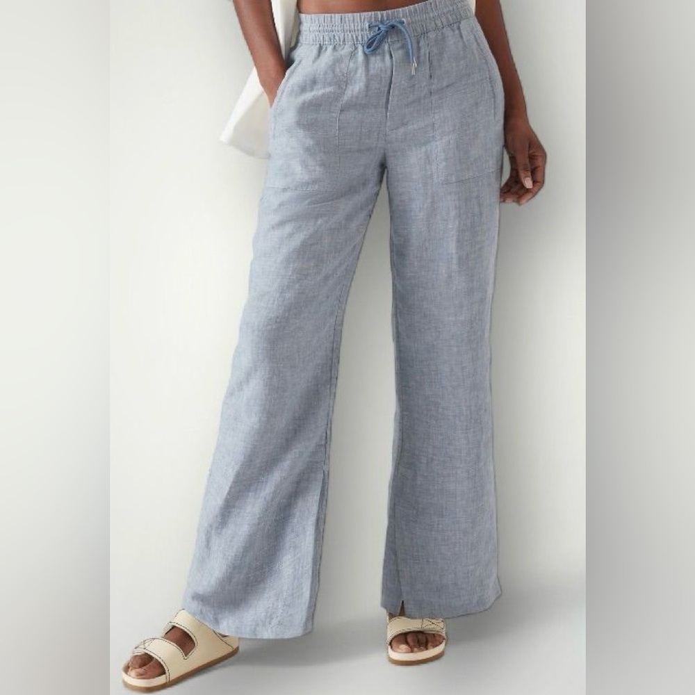 Retreat Linen High Rise Wide Leg Pant